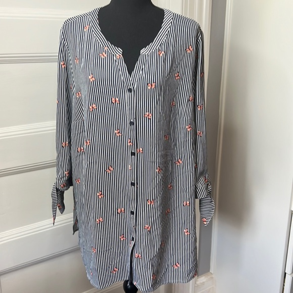 CATHERINES WOMENS BLOUSE SIZE 0X 12/16W NEW WITH TAG